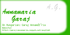 annamaria garaj business card